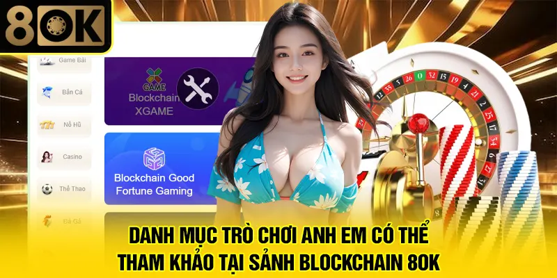 Blockchain 8OK 3 Danh mục trò chơi anh em có thể tham khảo tại sảnh Blockchain 8OK