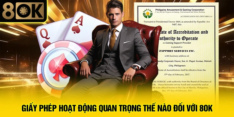 Giấy Phép Hoạt Động 1 Giấy phép hoạt động quan trọng thế nào đối với 8OK